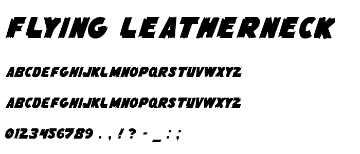 Flying Leatherneck font